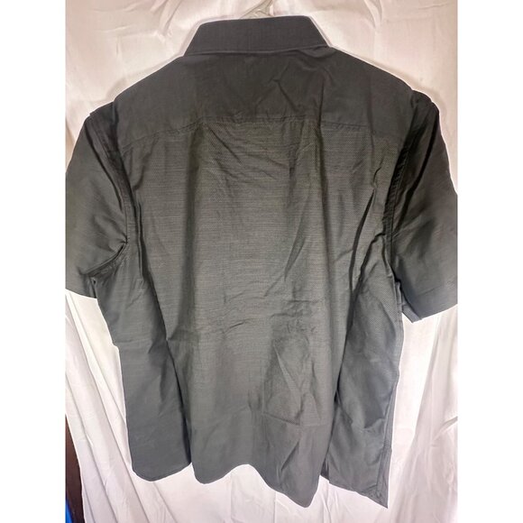 Perry Ellis Mens Short Sleeve Solid Voile Woven Shirt, Black, Size XL, NWT - Picture 5 of 5